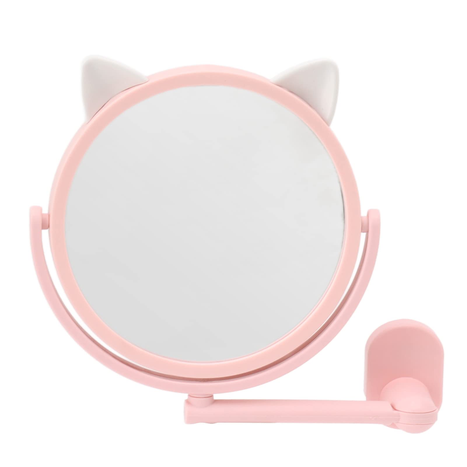 Wall Mounted Makeup Mirror Flexible Swivel Extendable Vanity Mirror with Adjustable Angle for Home Bathroom Travel 16 5cm