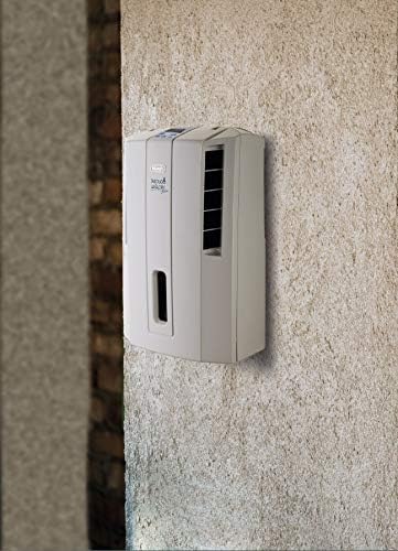 Close-up of the air filter being removed from the De'Longhi Ariadry Slim Dehumidifier