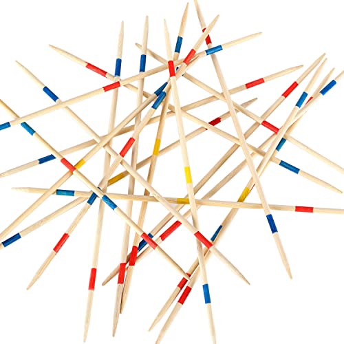 Juego clásico de palillos de bambú 12 pulgadas 41 piezas miniatura 2