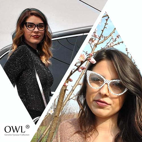 OWL Cateye Sunglasses for Women, Classic Vintage High Pointed Winged 1950s Inspired Glasses Retro Design4