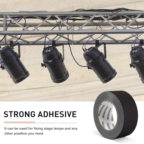 Image of Gaffers Tape 4 Pack, Black Gaff Tape 2 Inches x 30 Yards Heavy Duty, Matte Gaff Stage Non-Reflective No Residue Waterproof, Gaffing Gaf for Photography Filming