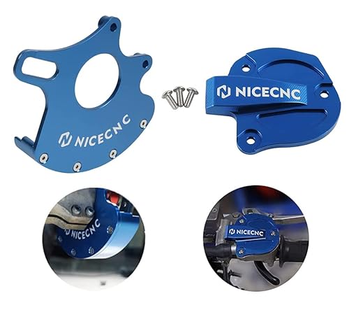Nicecnc Blue Rear Disc Rotor Guard Protector And Saving System Cover Guard Protector Compatible With Yamaha Raptor 700 700R #TOP11
