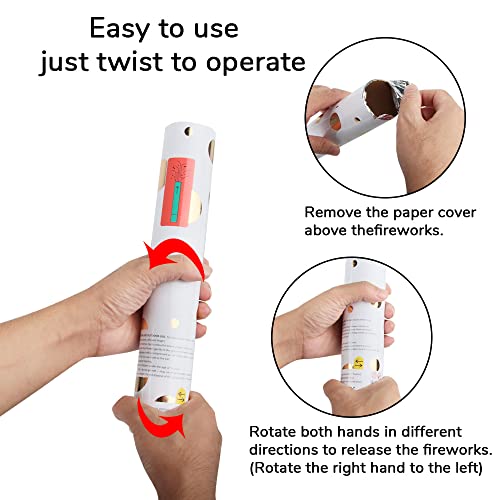 Coriandoli Cannoni Popper*4pcs, XiXiRan Tubi