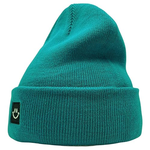 Image of 55cube Knit Beanie Hat Cuffed Plain Skull Cap for Men Women