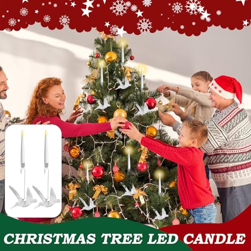 Velas para árbol de Navidad LED con mando a distancia para ventanas 2