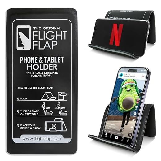 Flight Flap Airplane Phone Holder for Easy Viewing