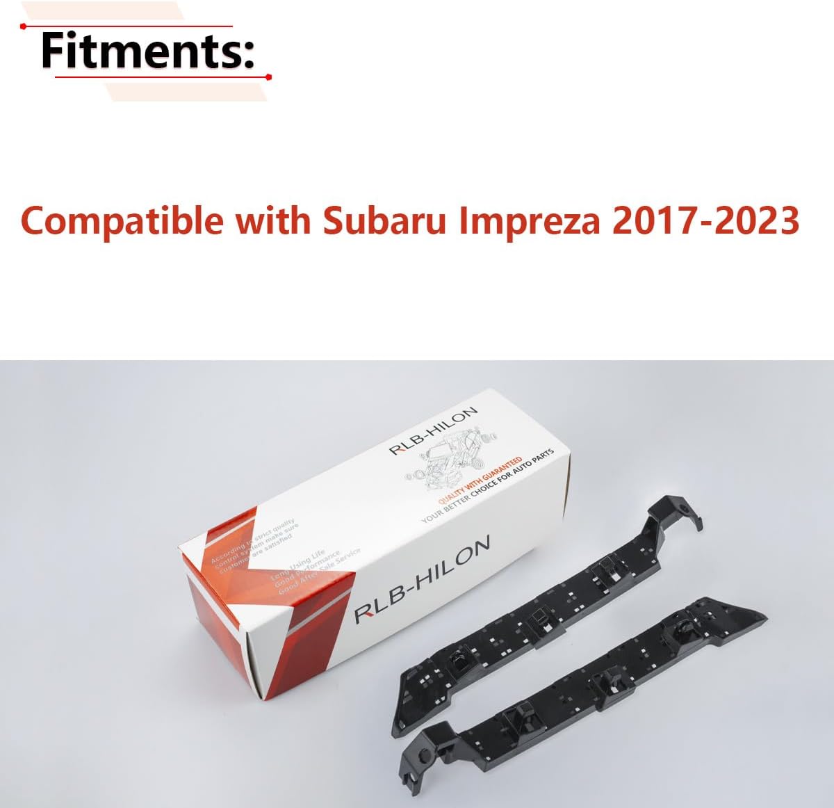 RLB-HILON Front Bumper Bracket Compatible with Subaru Impreza 2017 2018 2019 2020 2021 2022 2023 Year, for 57707FL22A 57707FL23A Driver and Passenger Side