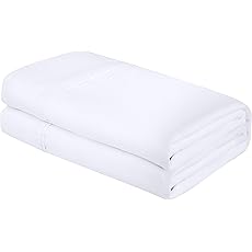 Luxury Flat Sheet on Amazon Elegant Comfort Wrinkle-Free 1500 Premier Hotel Quality 1-Piece Flat Sheet, Twin/Twin XL Size, White