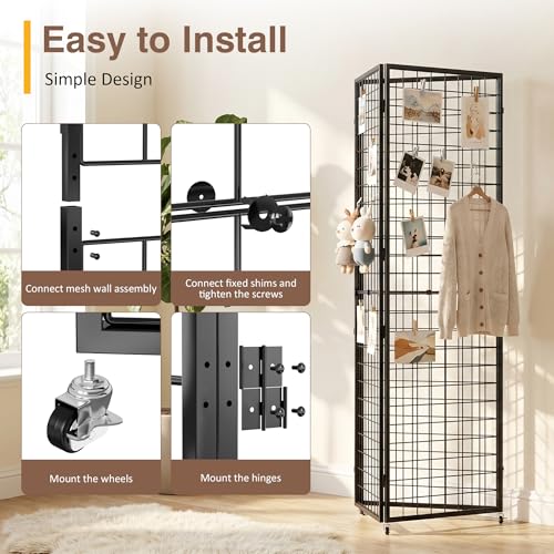 Panneaux en grille avec roue Asee'm pour optimiser le rangement - 3