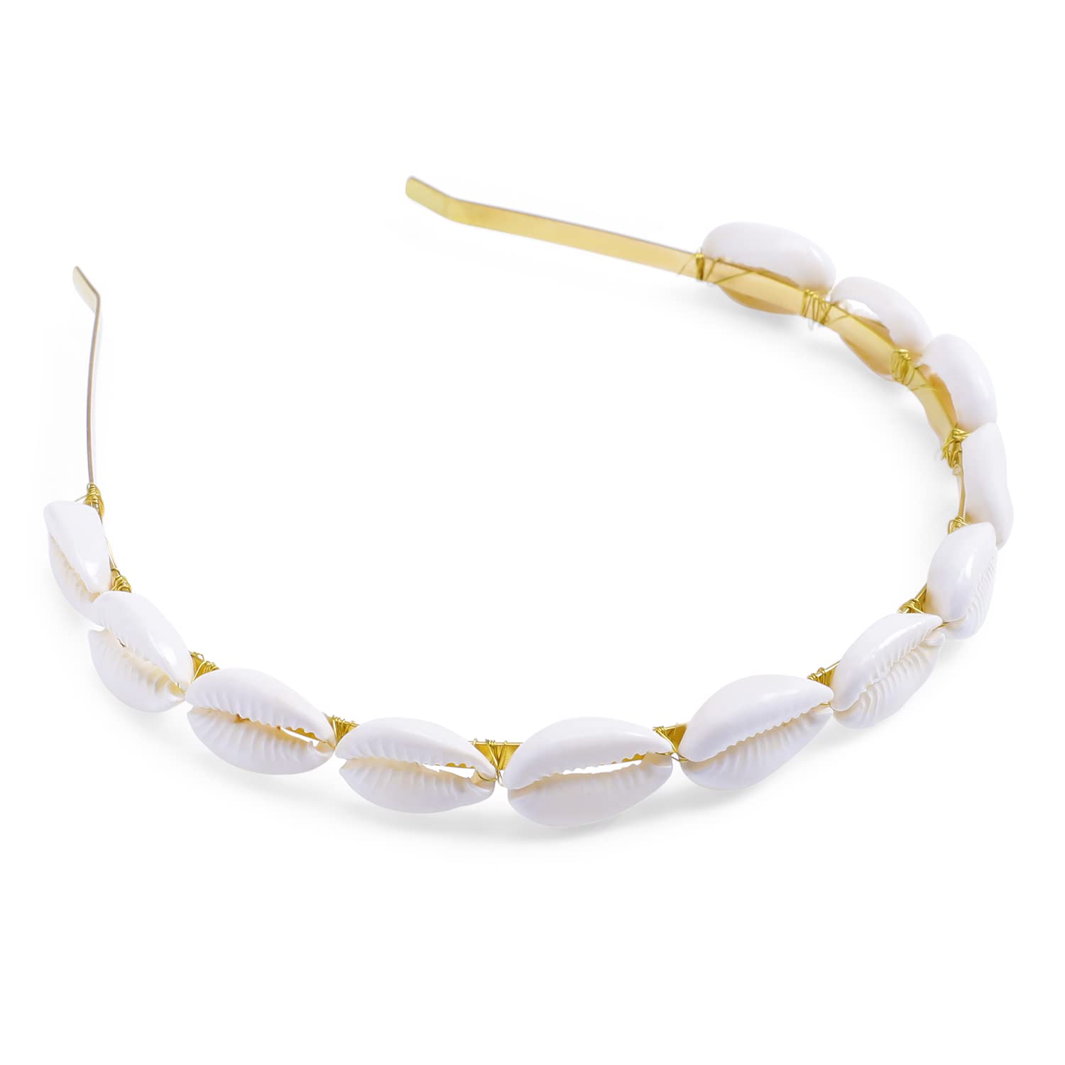 HADIE Seashell Hair Band for Girls and Women | Tiara Head Piece | Sheeshphool Matha patti for girls kids | Fusion Ethnic Boho Style Hair Accessory (B0BT815S47) Amazon Price History, Amazon Price Tracker