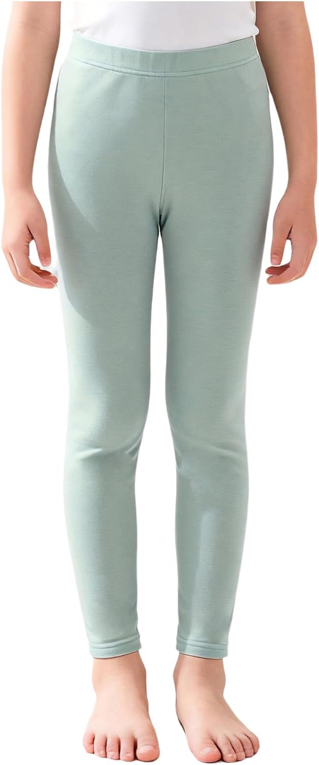 YiZYiF Kids Girls Athletic Workout Leggings Running Gymnastics Dance Tights Home Thermal Underwear Pants