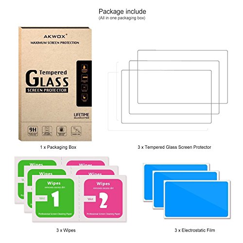 Akwox (Pack Of 3) Tempered Screen Protector For Olympus Om-D E-M10 Mark Iii Ii E-M5 Mark Ii Pen-F E-P5 E-Pl8 E-Pl7 E-Pl9, [0.3Mm 2.5D High Definition 9H] Optical Lcd Premium Glass Protective Cover #TOP6