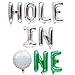 Hole in One Golf 1st Birthday Balloon - Hole in One Balloon, Golf Foil Balloons for Boys Golf Outdoor Sports Theme Birthday Party Decor Supplies