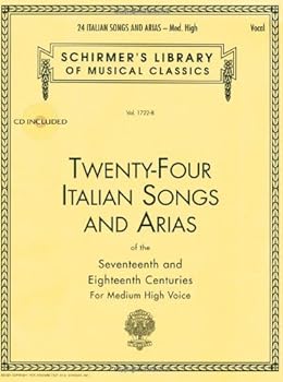 Paperback Twenty Four-Italian Songs and Arias: Medium High Voice Book
