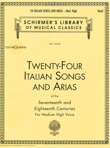 Twenty Four-Italian Songs and Arias: Medium Hig... 9995304171 Book Cover