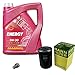 Produktbild EISENFELS Filter Set Inspektionspaket erstellt mit 5 L Motoröl MANNOL Energy 5W-30, MANN-FILTER Ölfilter, Verschlussschraube