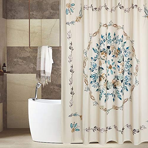 Rideau de douche épaissi 180x200cm tissu imperméable anti-moisissure pour baignoire - 3