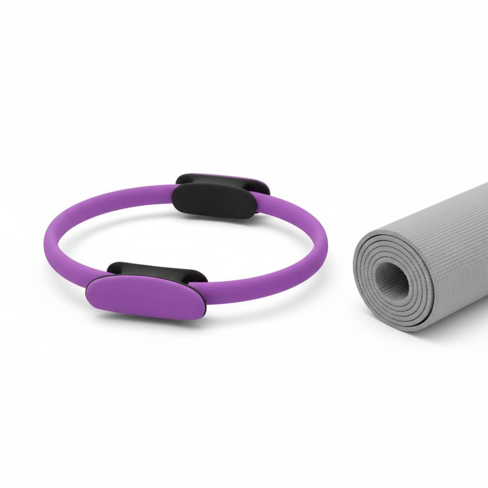 Generisch 5 STK. Pilates Loop und Ball Set, mit Pilates Loop 15 in / 38 cm, Pilates Ball und 3 Widerstandsbändern, Home Workouts Kit für zu Hause, mit Übungsanleitung und Geschenkbox