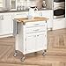 homestyles Dolly Madison Off-White Kitchen Cart
