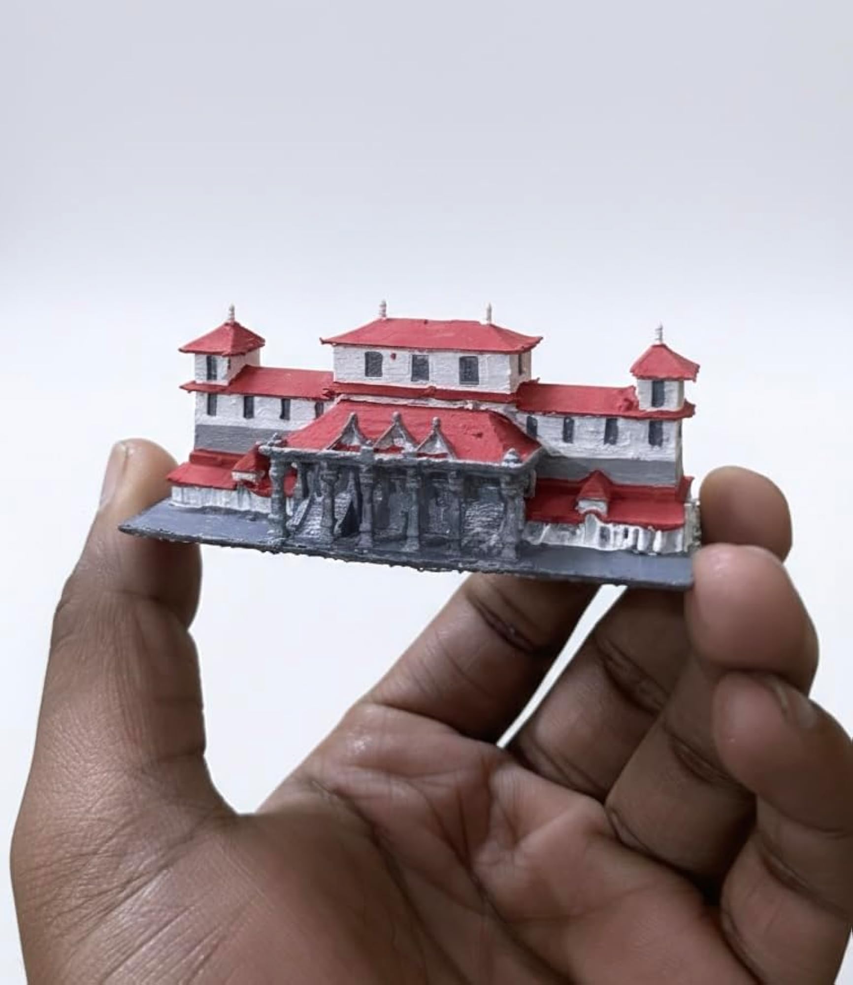 3D Printed Dharmastala Manjunatha Swamy Temple Miniature Model