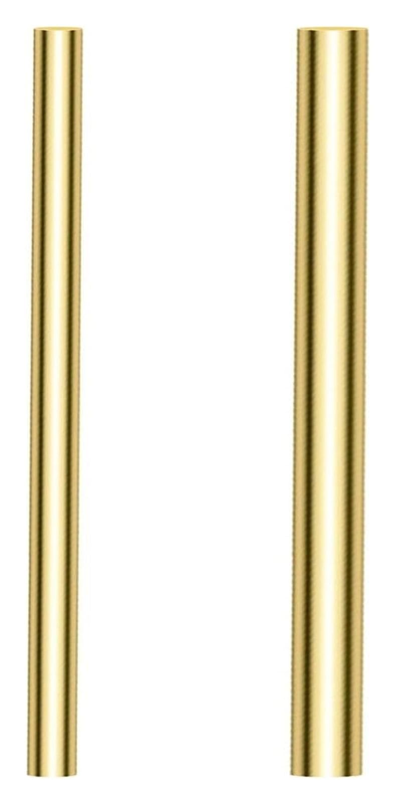 2 Stück Länge 300 mm Rundstäbe aus massivem Messing, Kombinationen aus zwei Durchmessern, Drehstangen-Messingstäbe for Heimwerkerarbeiten, 15 mm und 16 mm(18mm+20mm)