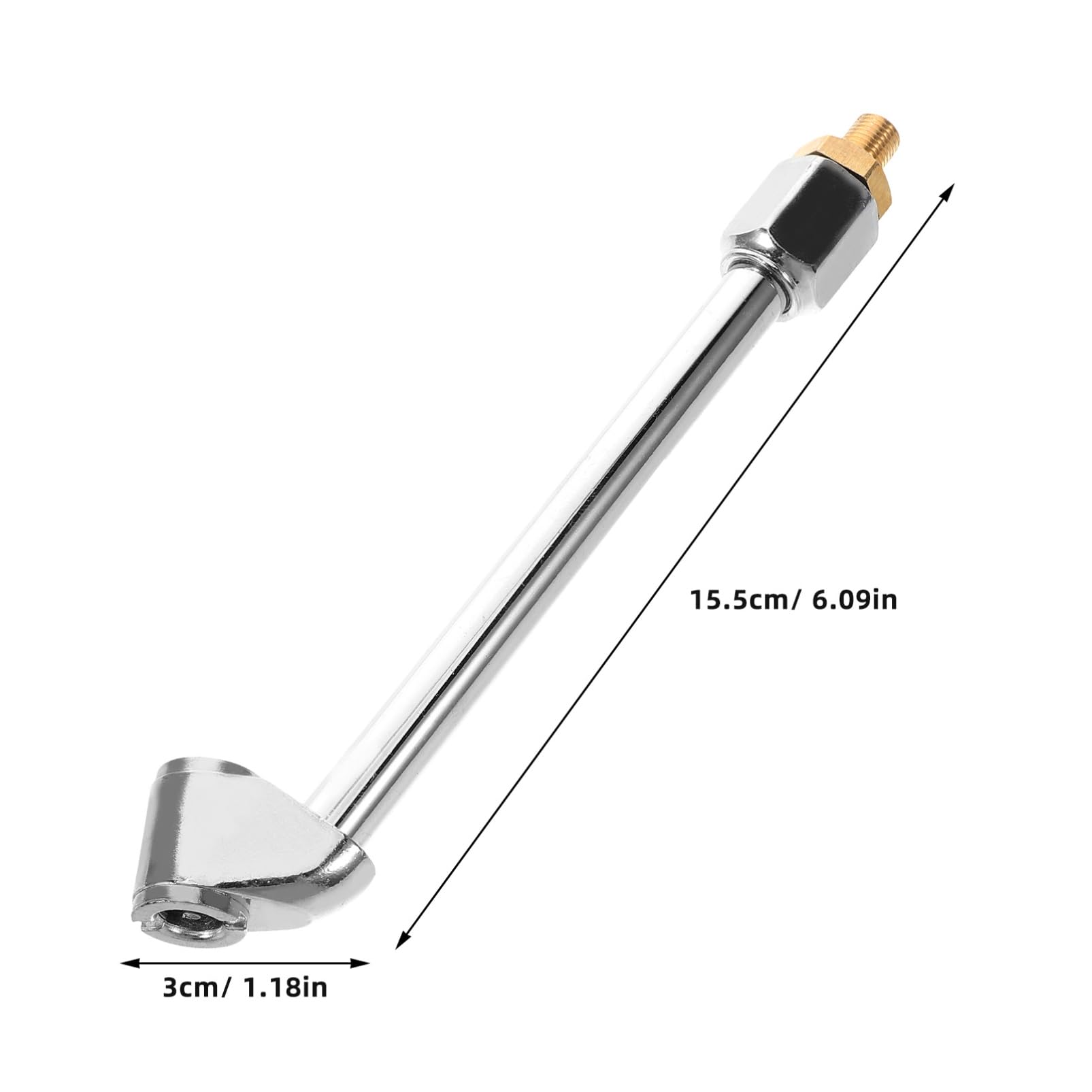 OUNONA Heavy Duty Tire Inflator Nozzle Accessories Car Bicycle Motorcycle Chuck Air Filler