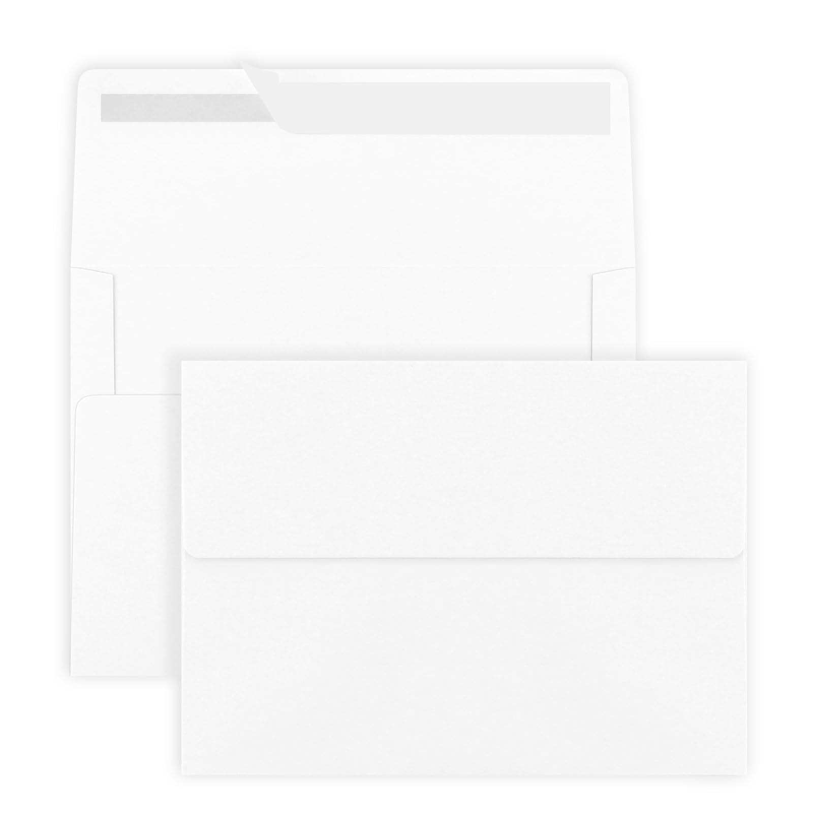 50 Pack 5x7 Envelopes, A7 White Envelopes Self Seal, Printable Envelopes for Invitation, Baby Shower, Birthday Party, Wedding, Postcards, Mailing, Greeting Cards