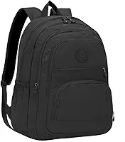Mochila Feminina Masculina Tactel Notebook Escolar Resistente Grande Costas Juvenil Escola Preta