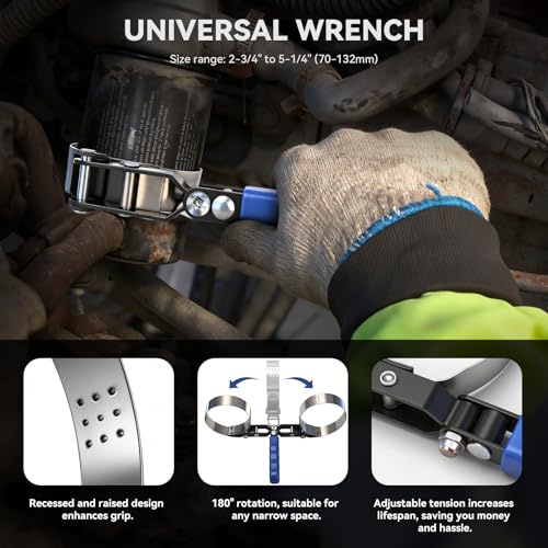 DISEN 8-Piece Oil Filter Wrench Set