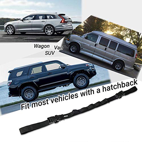XERGUR Vehicle Fishing Rod Rack, Car Fishing Rod Holder Strap,Fishing Pole Carrier Storage Rack for SUVs Wagons and Vans with 2 Suction Cups - Thumbnail 4