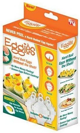 Hot 1 Set/7 Piece Hard Boil Egg Cooker 6 Eggies Without Shells With Bonus Egg White Separator Eggs Steamer Cooker Cooking Tools