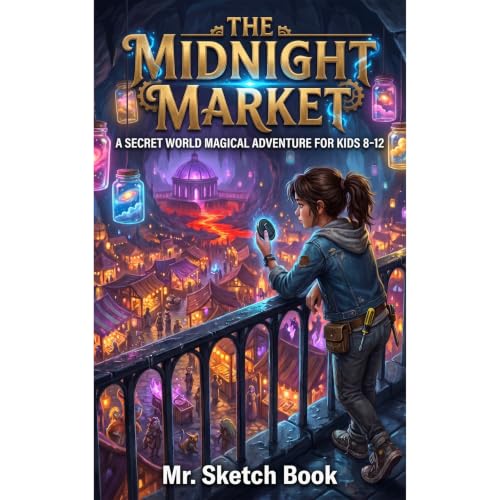 The Midnight Market Audiolibro Por Mr. Sketch Book arte de portada