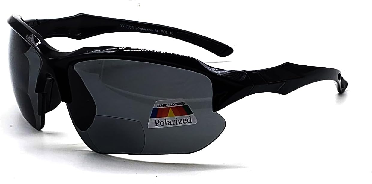 Polarized Bifocal Sunglasses Reading Glasses for Men Women Sports Wrap Mirror Fishing Baseball Cycling
