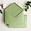 50 Pack Light Sage Green 4x6 Envelopes - Wedding Invitation Envelopes With Gold Seals