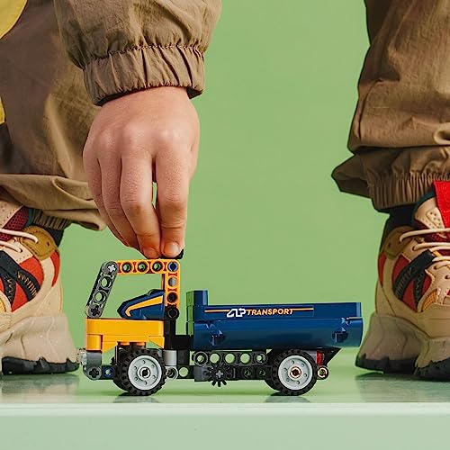 LEGO Technic Dump Truck 42147, 2in1 Toy Set, Construction Vehicle Model to Excavator Digger, Engineering Toys, Gift for Kids, Boys, Girls Ages 7 Plus - Image 5