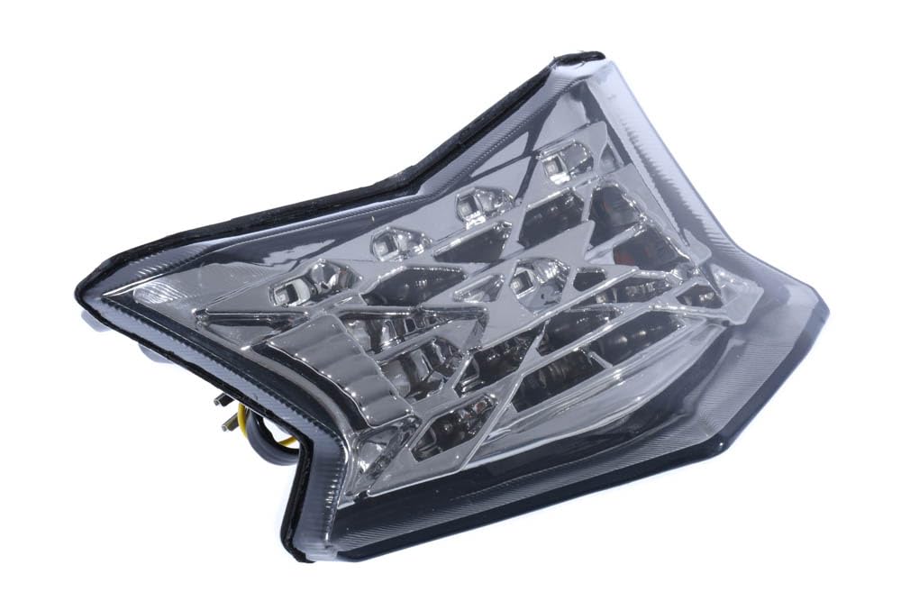 aVDB-moto Fanale Posteriore/Luce Stop LED compatibile con KAWASAKI Z650 Z-650 ER650H 2017-2025, Z900 Z-900/SE 2017-2024, Z H2 ZR1000 2020-2025, NINJA 650 EX650M 2017-2025 + Frecce Integrate (Chiaro)