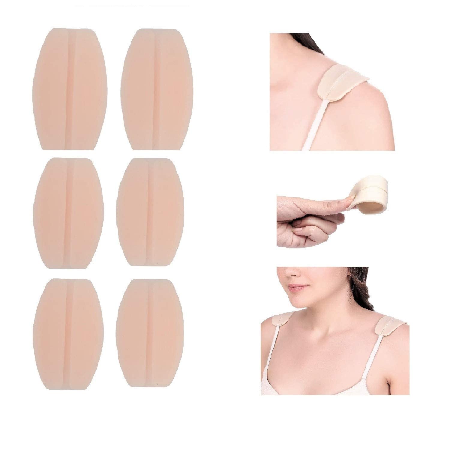 HUBTURE Womens Non-Slip Soft Silicone Bra Strap Cushions Holder Shoulder Pads for Pain Relief Cream (B0BRKMW5M5) Amazon Price History, Amazon Price Tracker