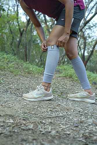 Image of KUE Knee Compression Socks for Men & Women - 18-21 mmHg Support for Pain Relief, Circulation, Blood Recovery - Sports, Running, Football, Cycling - Knee-High, Moisture-Wicking