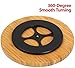 YBM Home Bamboo Wooden Non-Skid Spinner for Kitchen, Pantry, Fridge, Cupboards, or Counter Organizing, Fully Rotating Organizer