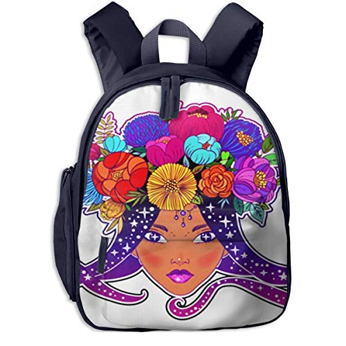 Preisvergleich Produktbild Kinderrucksack Erwachsenes Mädchen Lange Haar Blume Babyrucksack Süßer Schultasche für Kinder 2-5 Jahre