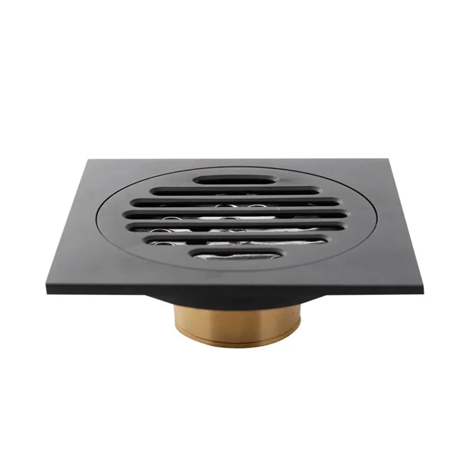 Floor Drain 10X10cm Square All Copper Deodorization Filter Cover Floor Drain Shower Bathroom Hardware Accessories(Color 1)