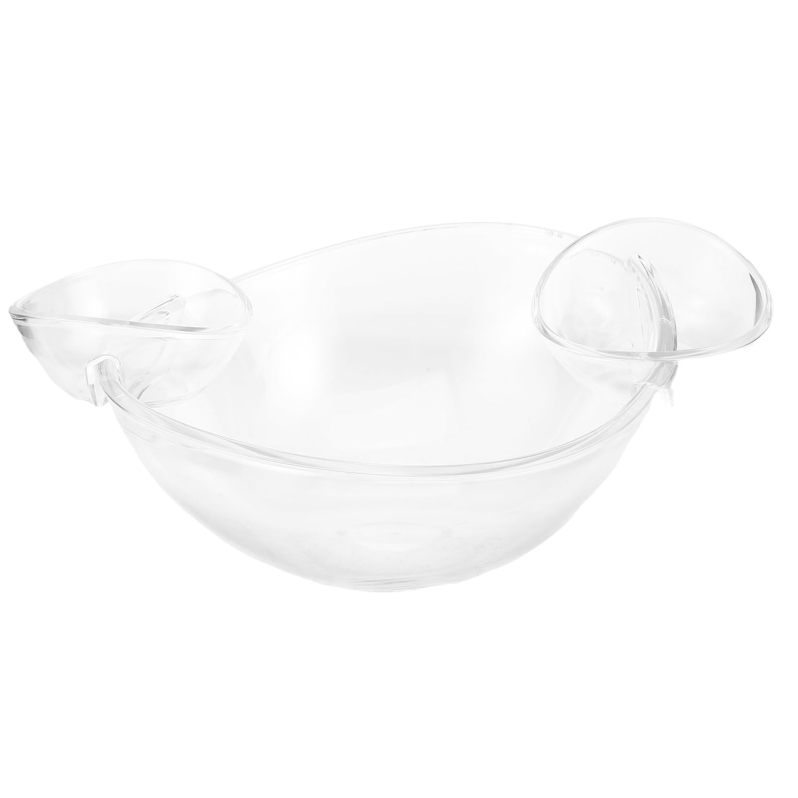 1 Set Servierplatte für Chips und Dips mit abnehmbarer Dipschale