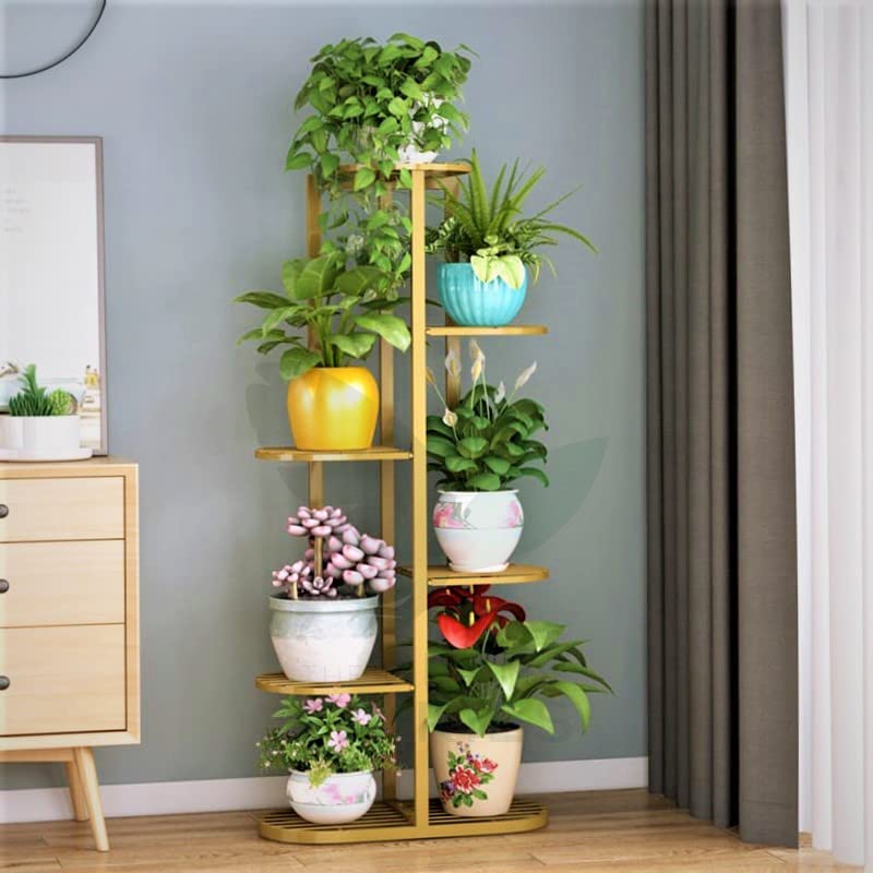 Metal Flower Pot Stand for Indoor & Outdoor – Multi-Tier Iron Pla...