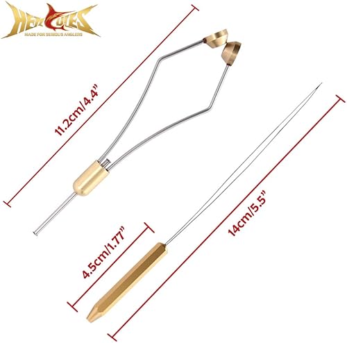 Miniatura 2 de HERCULES Herramientas de atado de moscas, kit de atado de moscas con soporte de hilo de bobina, enhebrador de alambre, acabado de látigo de nudo