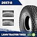 MaxAuto 20x7-8 ATV Tire Golf Cart Knobby Turf Tire 20x7x8 Front Sport UTV ATV Tires 4PR Tubeless, Set of 2