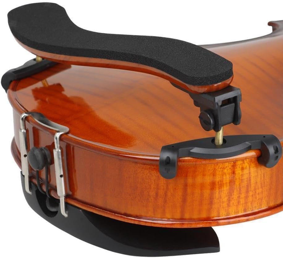 Ecotown Violin Shoulder Rest, Adjustable Maple Wood for 4/4 & 3/4 Violins, 12" & 13" Violas, Collapsible, Comfortable
