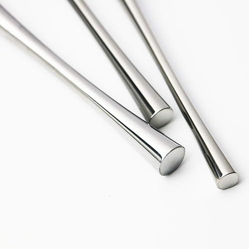 Miniatura 6 de JASHII 1810 acero inoxidable plata cubiertoscubiertosvajilla set servicio para 1 persona, incluye cuchillotenedorcuchara, espejo pulido (plata)