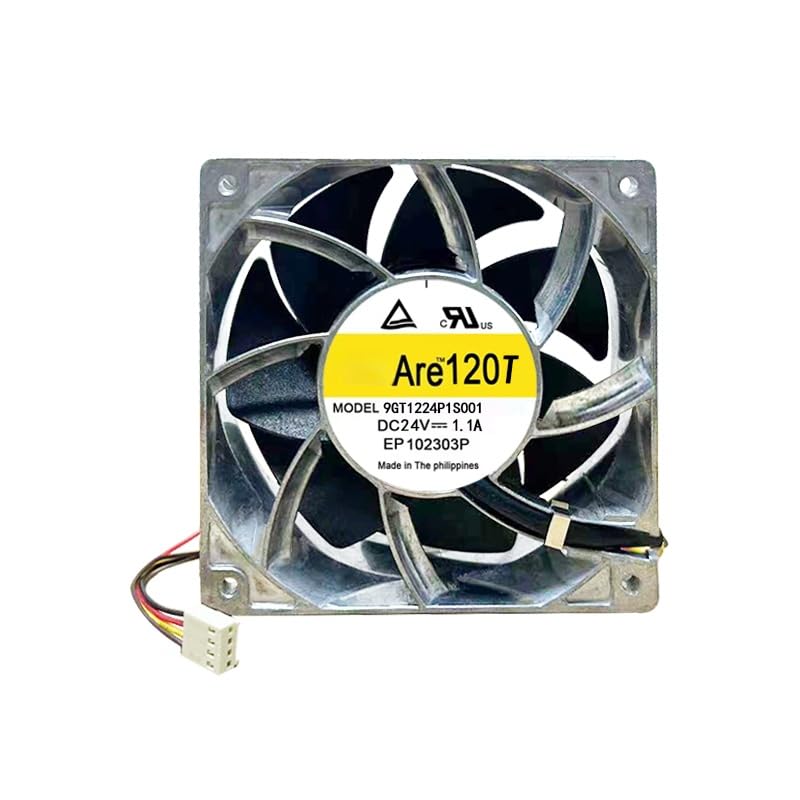 Ventilateur 9GT1224P1S001 24V 12038 avec cadre en aluminium durable pour serveur