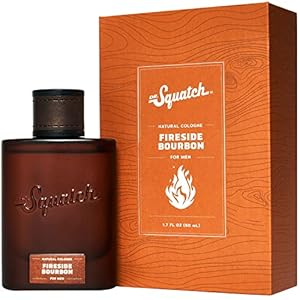 Dr. Squatch Natural Cologne for Men – Scent-Lock Technology and Sustainably-Sourced Ingredients – Fireside Bourbon Cologne (1.7 fl oz)