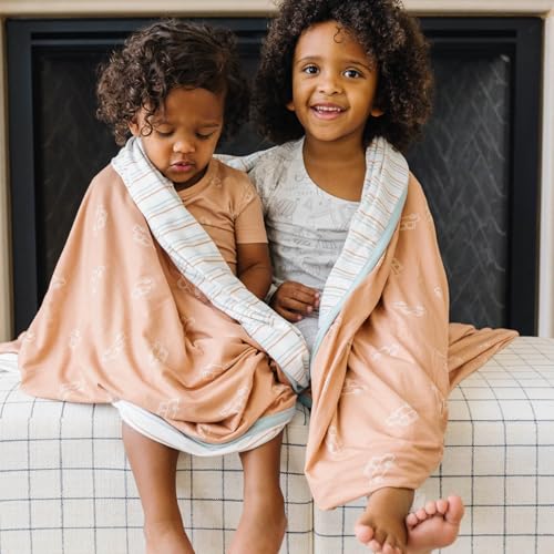 Image of Copper Pearl Jumbo 3-Layer Baby Blanket: Soft Baby Quilts for Boys and Girls | Breathable, Cozy, Toddler Blanket | Baby Quilt for Newborns | 60x72 Premium Material | Cooper